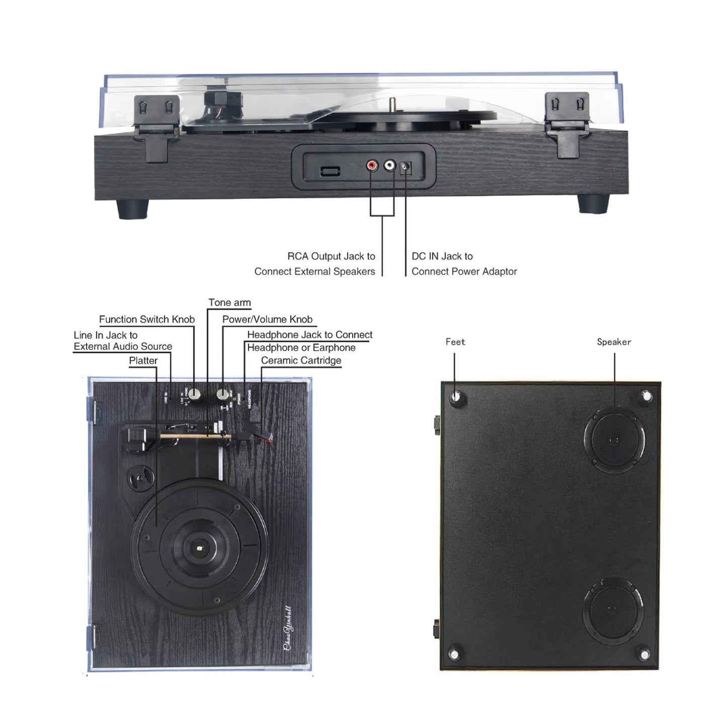 Bluetooth Vinyl Record Player