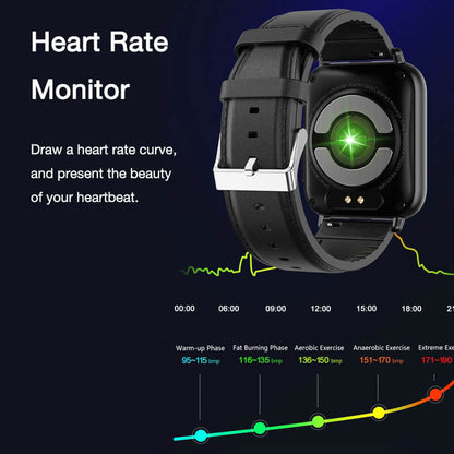 Zeronicks Smart Watch New ECG Blood Sugar Heart Rate Blood Pressure Sleep Monitoring Weather News Sports