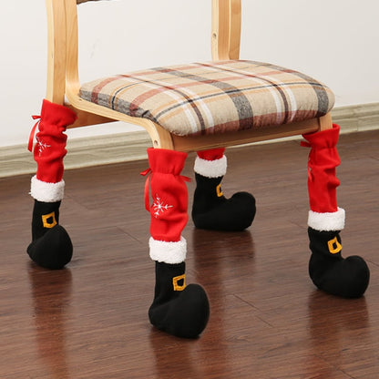 Christmas Chair Leg Covers (Santa Boot Design)