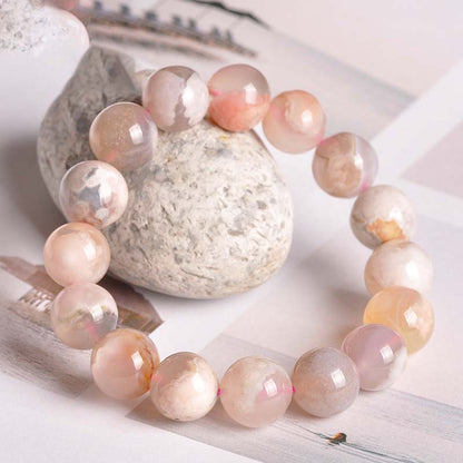 Sakura Agate Peace Blessing Bracelet