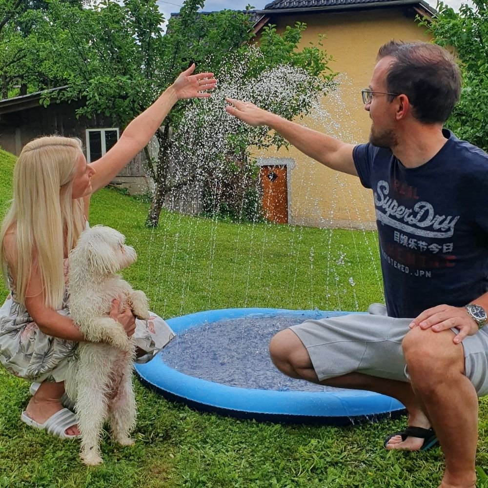 Non-Slip Splash Pad for Kids and Dog