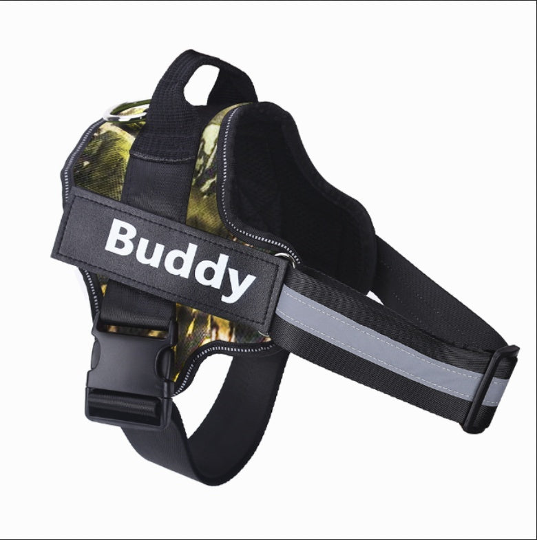 Pet Harness Vest For Small Large Dog Custom Patch Pet Supplies