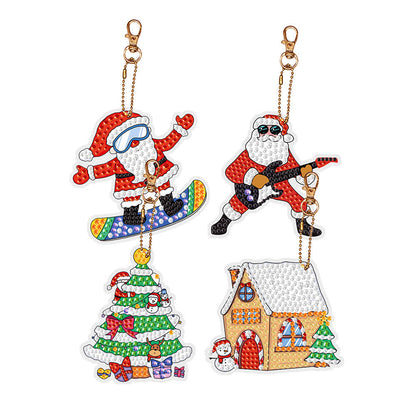 🎁Christmas DIY Diamond Painting Keychain