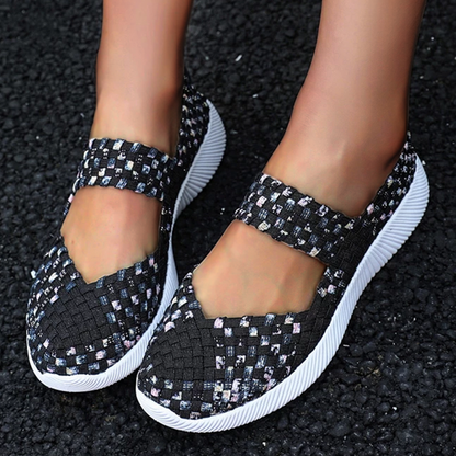 Flavia Breathable Patterned Comfortable Fashion Sneakers