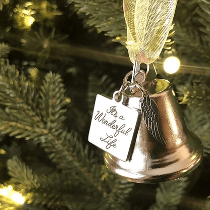 ❤🎅Christmas ornaments angel wings bell-memorial christmas gift🎁