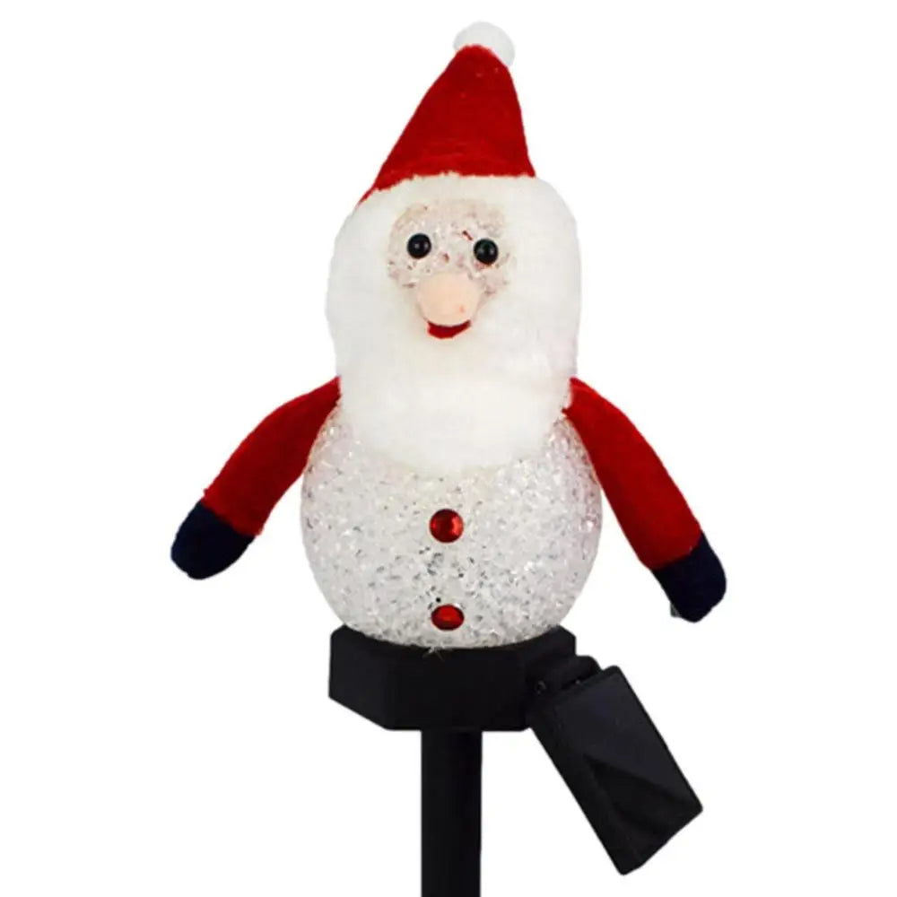 Snow Man Solar Lawn Lights – Festive Outdoor Garden Decor