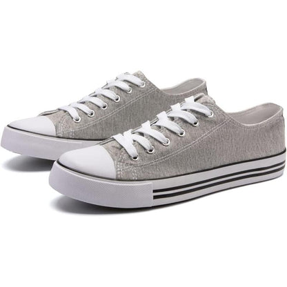 Women's Mono Canvas Lace-Up Sneakers