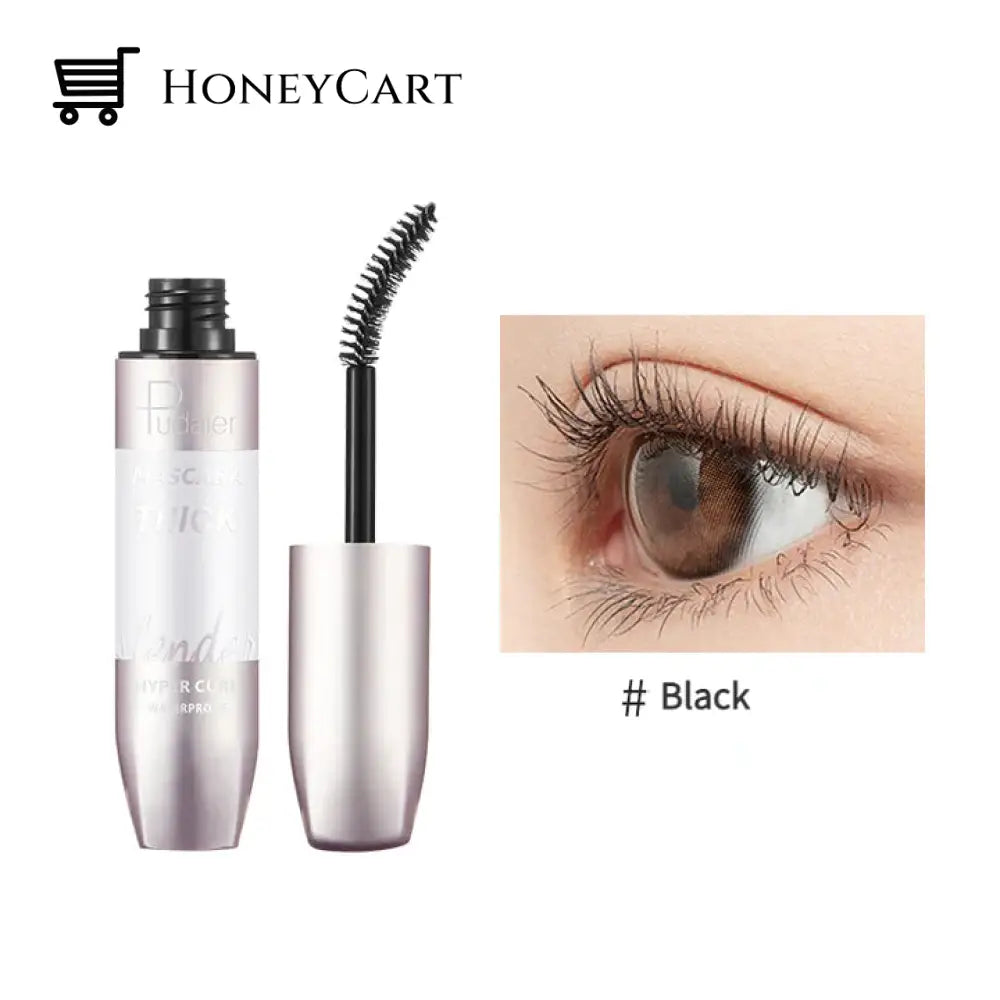 4D Fiber Curl Long Lasting Waterproof Mascara Black (Buy 1 Get Free) Eye