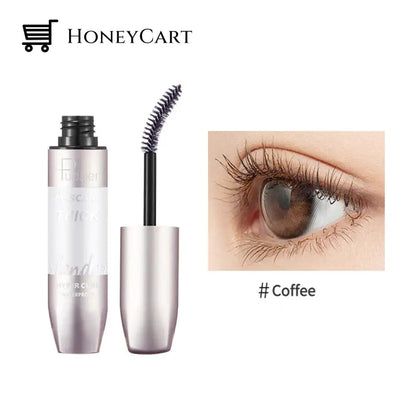 4D Fiber Curl Long Lasting Waterproof Mascara Coffee (Buy 1 Get Free) Eye
