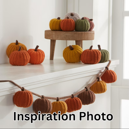 🍁 Knit Pumpkins Set of 3
