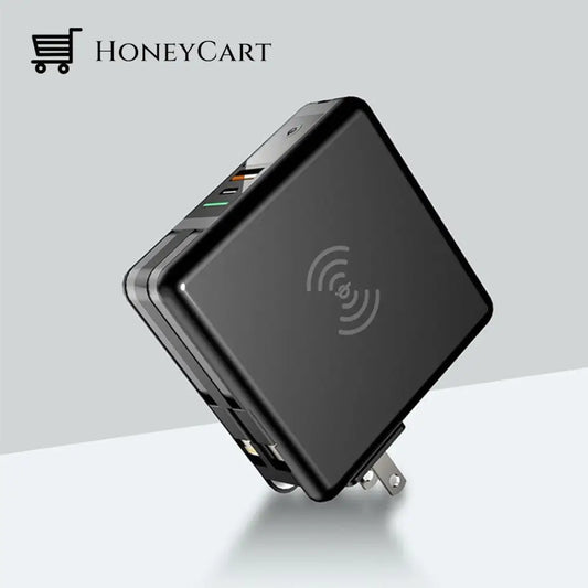 5 In 1 Power Bank Black / Us