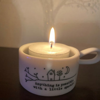 🕯️Handled Tea Light Holder - Good Friends Light Up The World✨