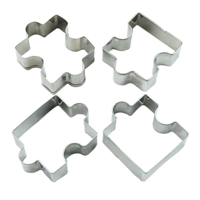 4Pcs Puzzle Cookie Cutter