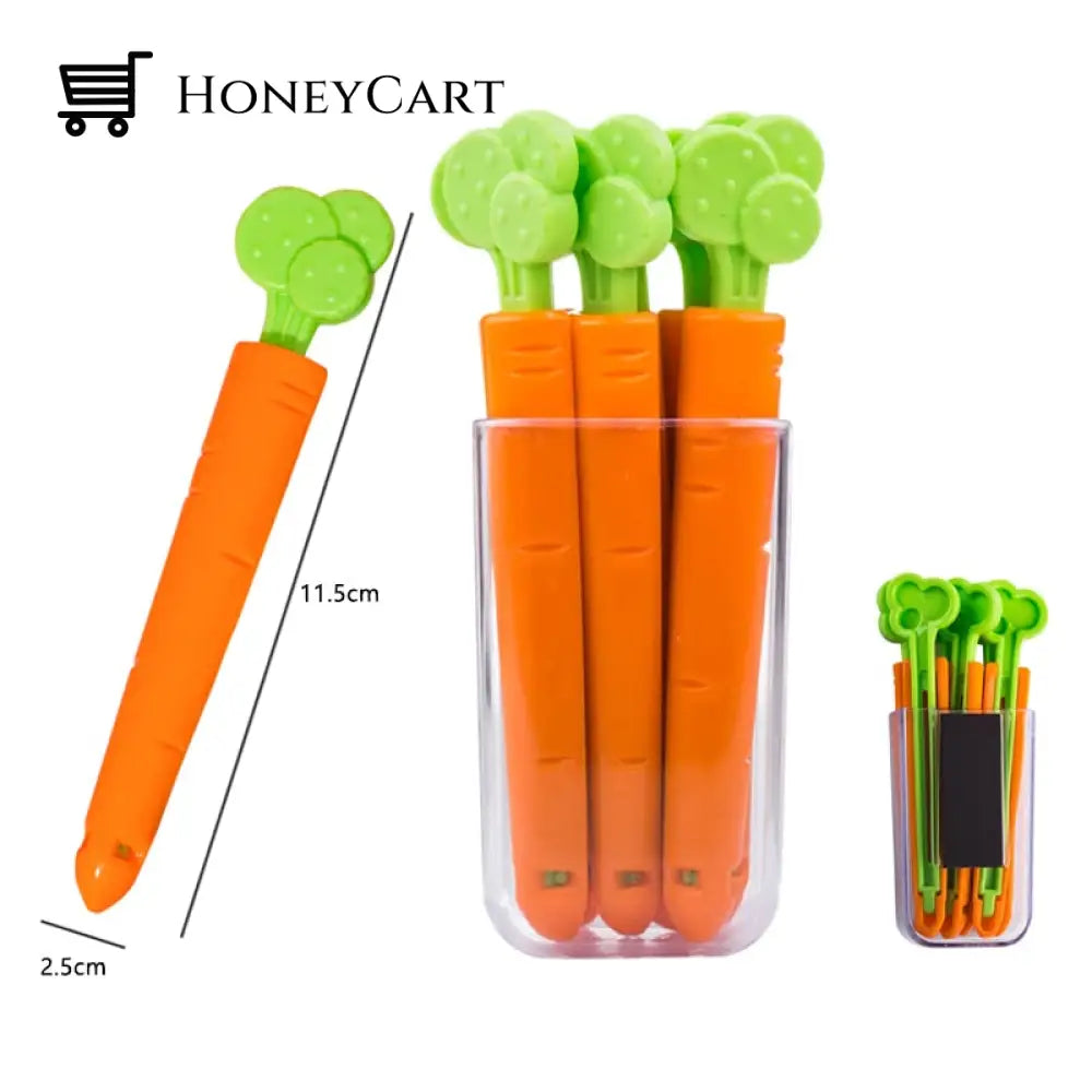 5Pcs Sealing Carrot Bag Clips Kitchen Tools & Utensils