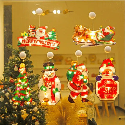 Christmas Window Hanging Lights