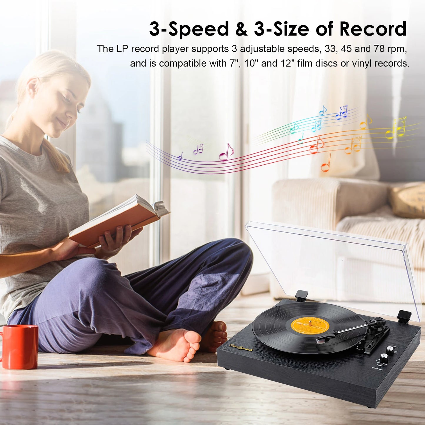 Bluetooth Vinyl Record Player