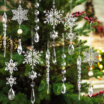 ❄️Crystal Christmas Snowflake Ornaments🎄(10 Pcs)