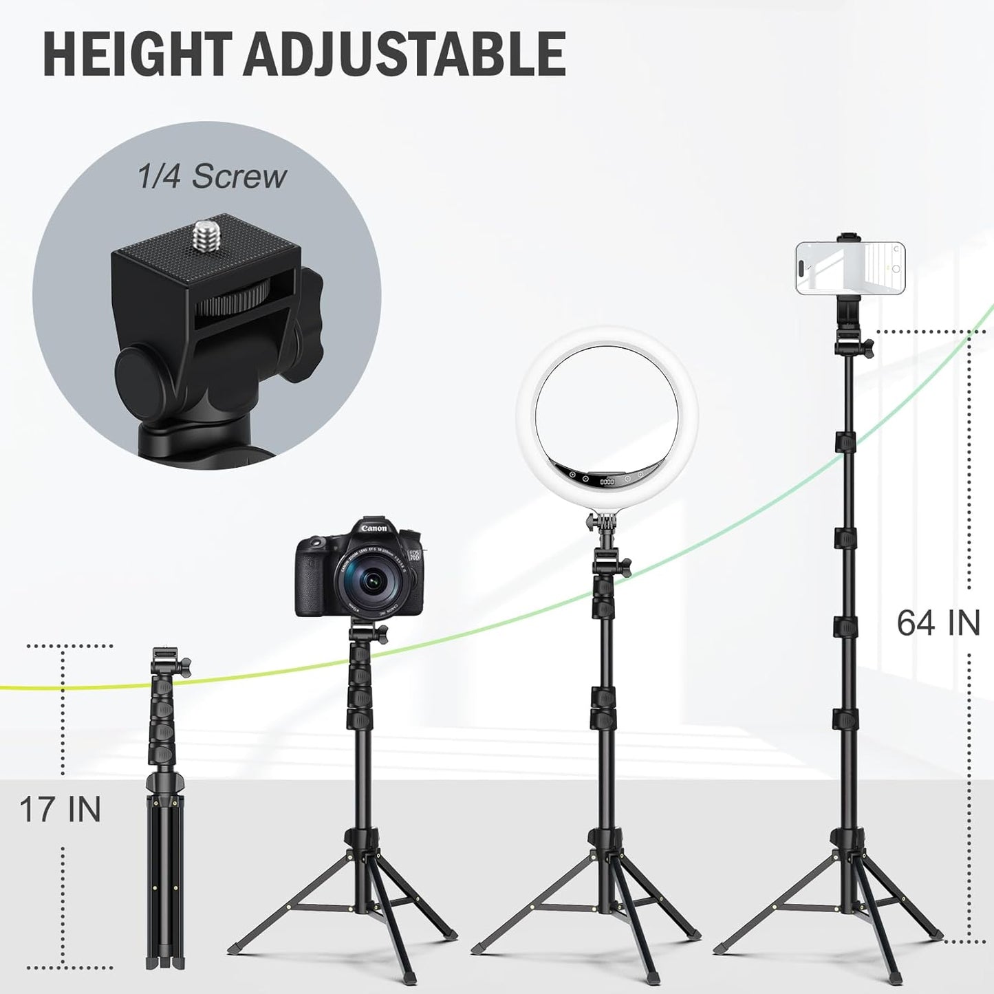 Portable Tripod Mount Stand for Cell Phone & Camera