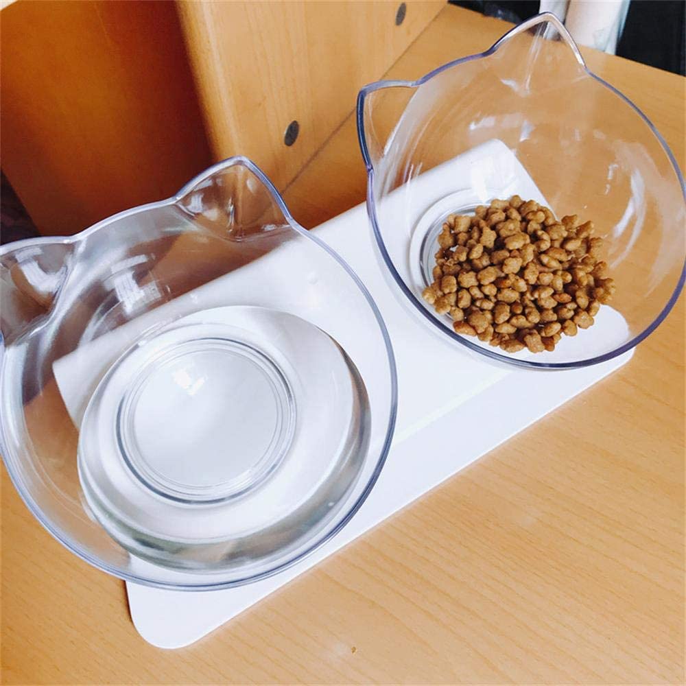 Anti-vomiting orthopaedic cat bowl