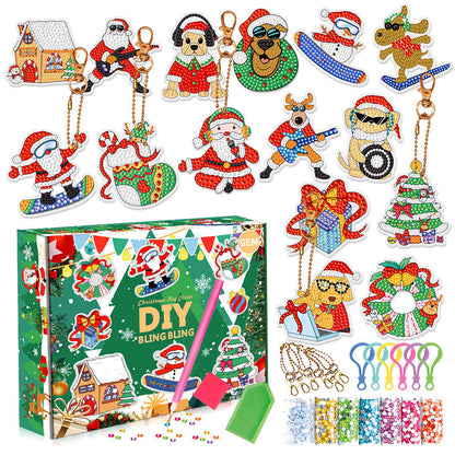 🎁Christmas DIY Diamond Painting Keychain