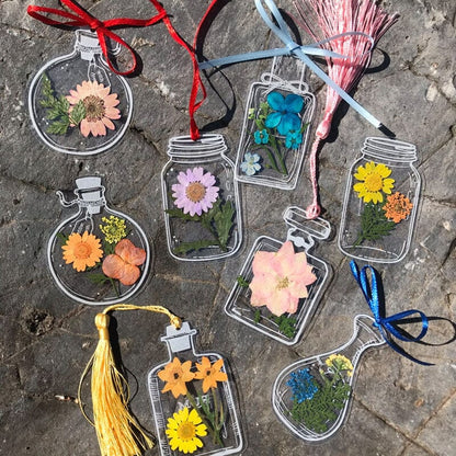 🌸Dried Flower Bookmarks Set🌷