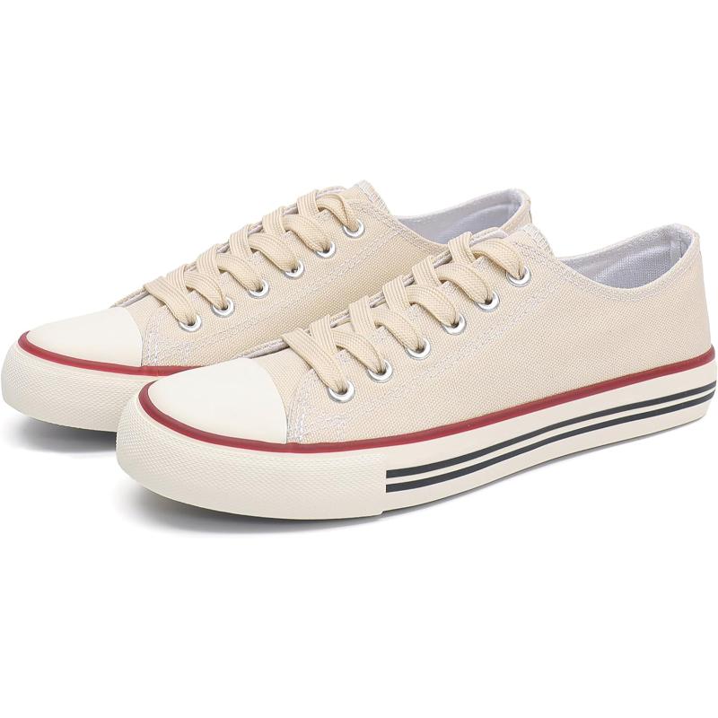 Women's Mono Canvas Lace-Up Sneakers