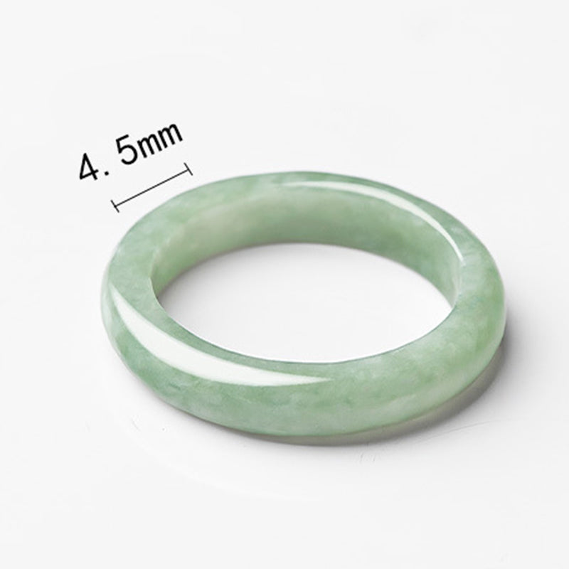 Natural Jade Prosperity Abundance Ring