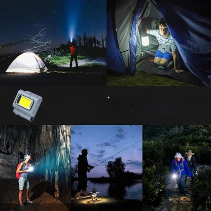 6W LED Portable Magnetic Headlamp – Rechargeable Light for Outdoor Adventures