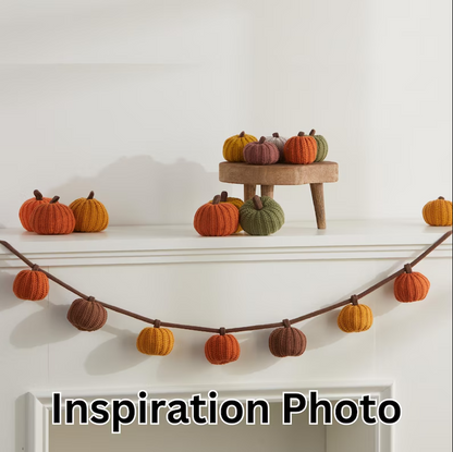 🍁 Knit Pumpkins Set of 3