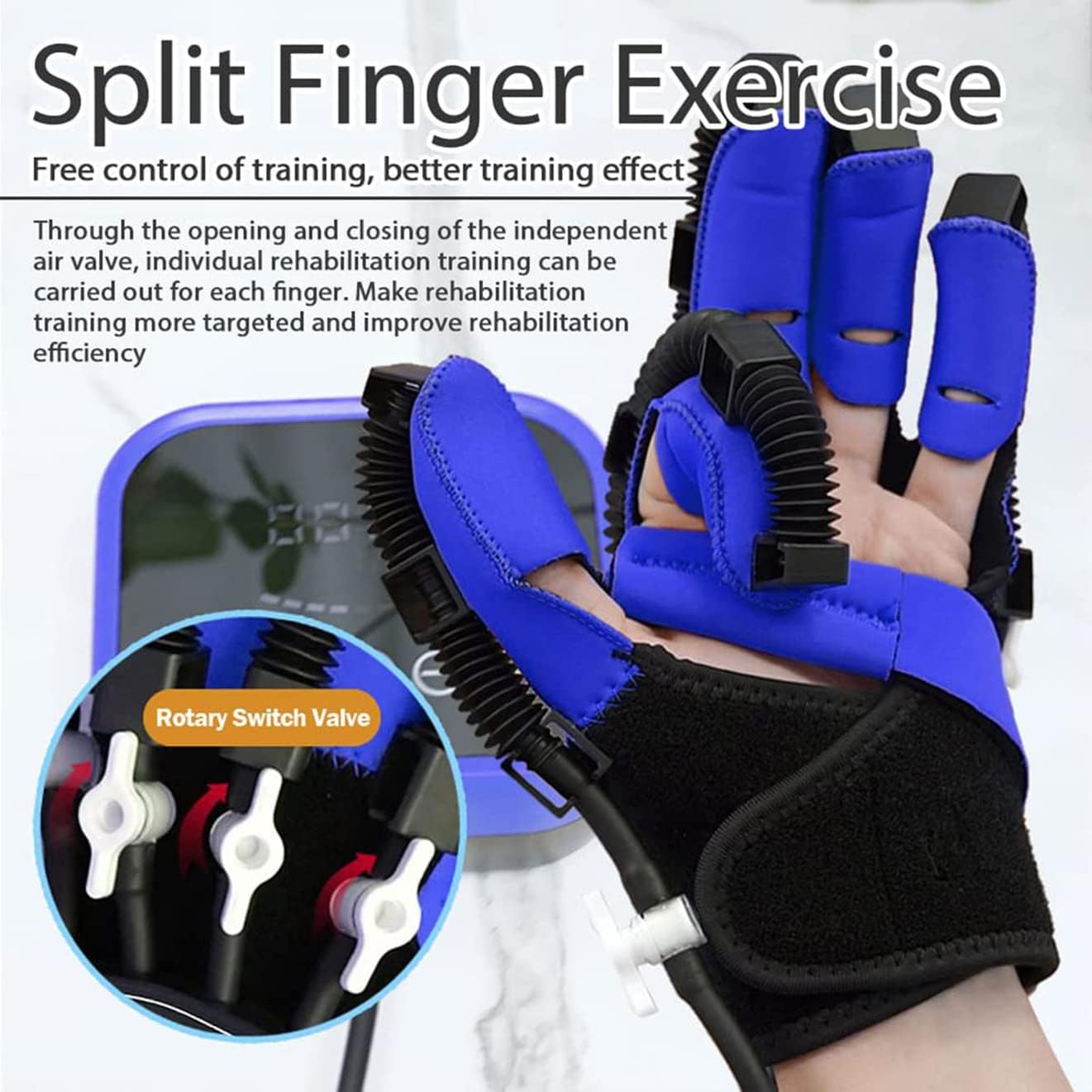 Hand Finger Rehabilitation Exerciser Robot Gloves | Hemiplegia Cerebral Training Equipment Therapy