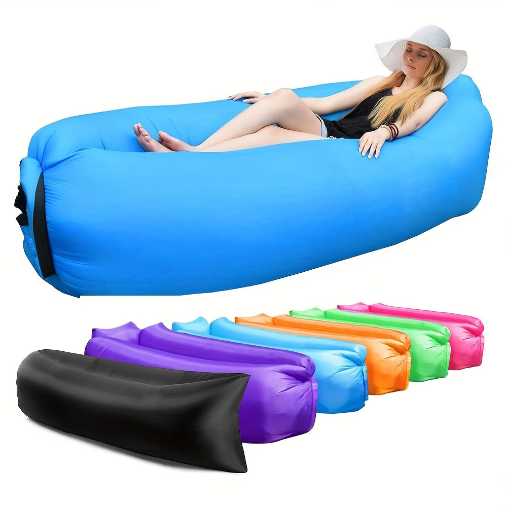 Inflatable Lounger Air Sofa Hammock - Portable, Waterproof & Leakproof