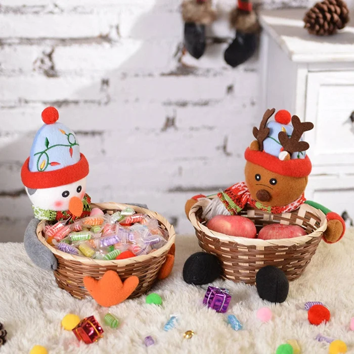 🍬Christmas Candy Woven Basket