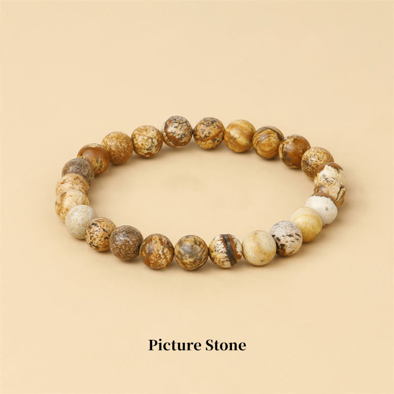 Natural Stone Quartz Healing Beads Bracelet