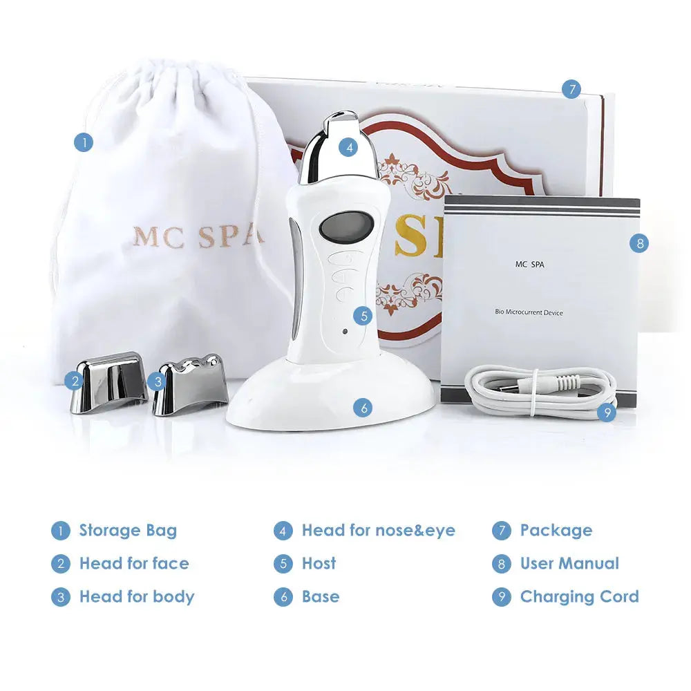 Galvanic Microcurrent Facial Machine for Skin Rejuvenation, Anti-Wrinkle Face Lifting, Tightening & Body Slimming Skin Care Tool