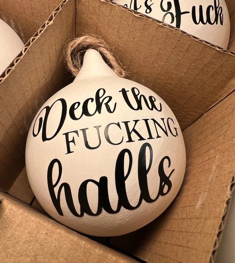 Christmas Funny Offensive Bauble-Rude Baubles