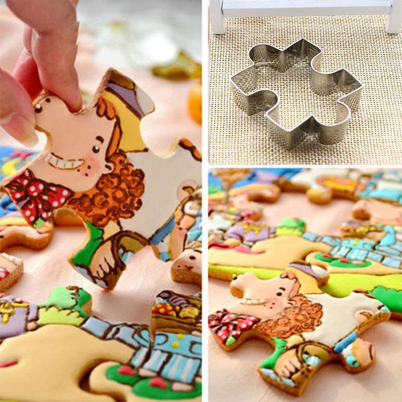 4Pcs Puzzle Cookie Cutter