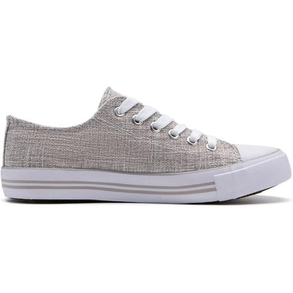 Women's Mono Canvas Lace-Up Sneakers