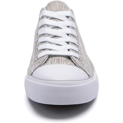 Women's Mono Canvas Lace-Up Sneakers