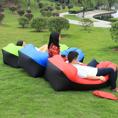 Inflatable Lounger Air Sofa Hammock - Portable, Waterproof & Leakproof