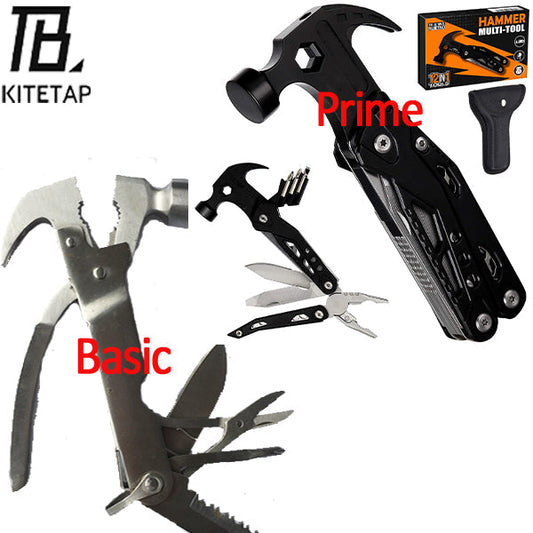 Portable MultiTool With Hammer, Screwdrivers, Nail Puller