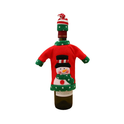 Santa Claus Wine Bottle Decoration For Christmas