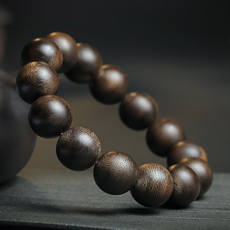 108 Mala Beads Agarwood Peace & Strength Bracelet