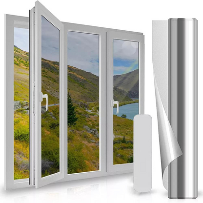 Reflective One-Way Privacy Glass Window Insulation Film