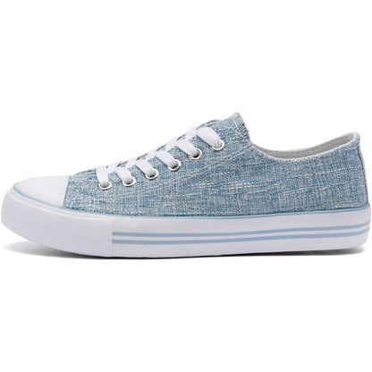 Women's Mono Canvas Lace-Up Sneakers