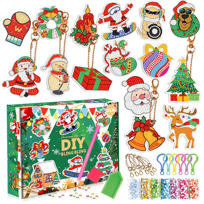 🎁Christmas DIY Diamond Painting Keychain
