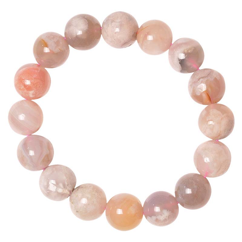 Sakura Agate Peace Blessing Bracelet