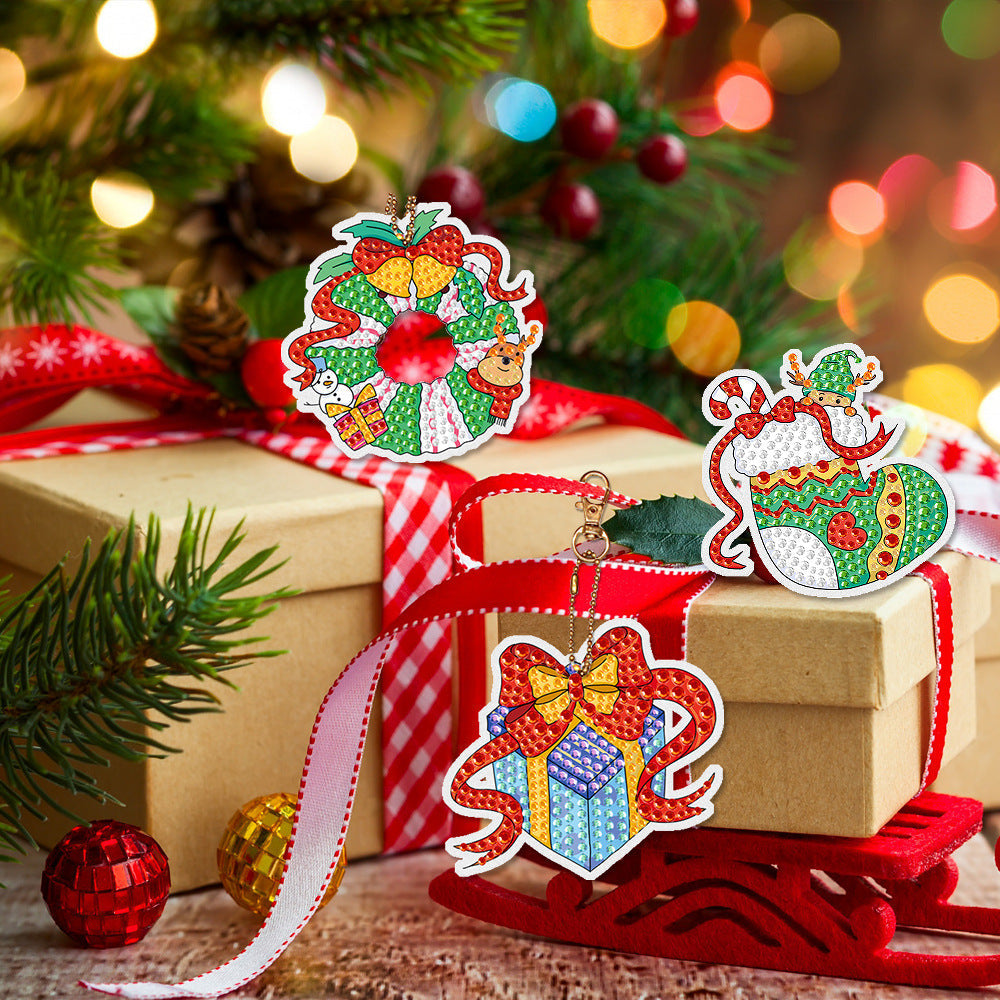 🎁Christmas DIY Diamond Painting Keychain