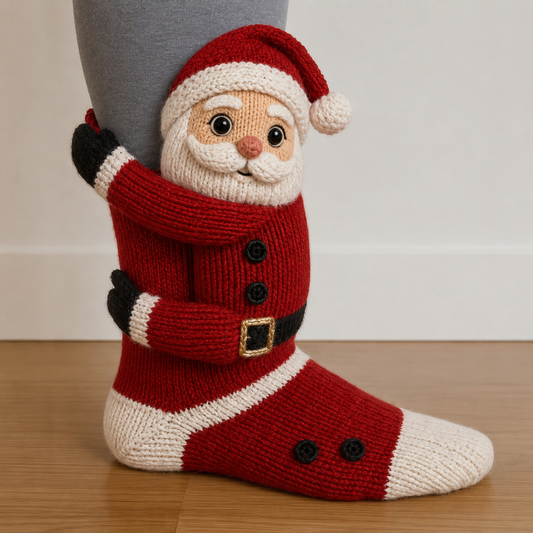 3D Hugging Christmas Socks