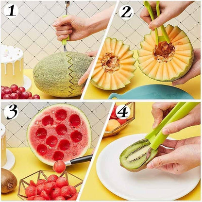 4 in 1 Stainless Steel Fruit Tool Set