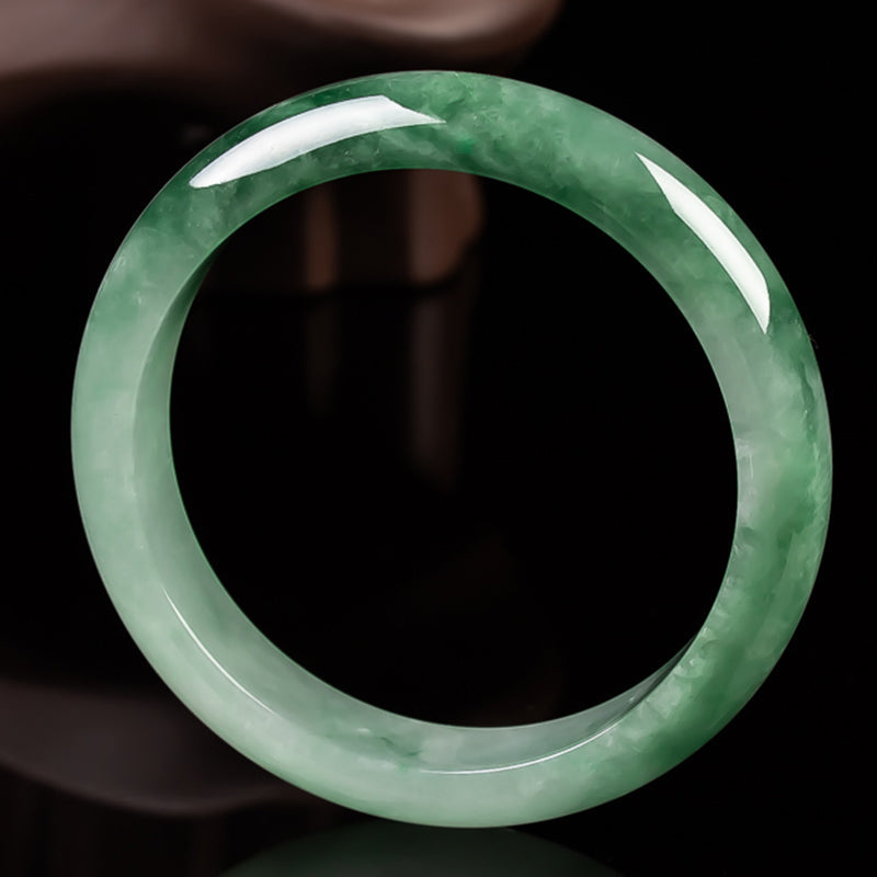 Natural Jade Fortune Blessing Bangle Bracelet